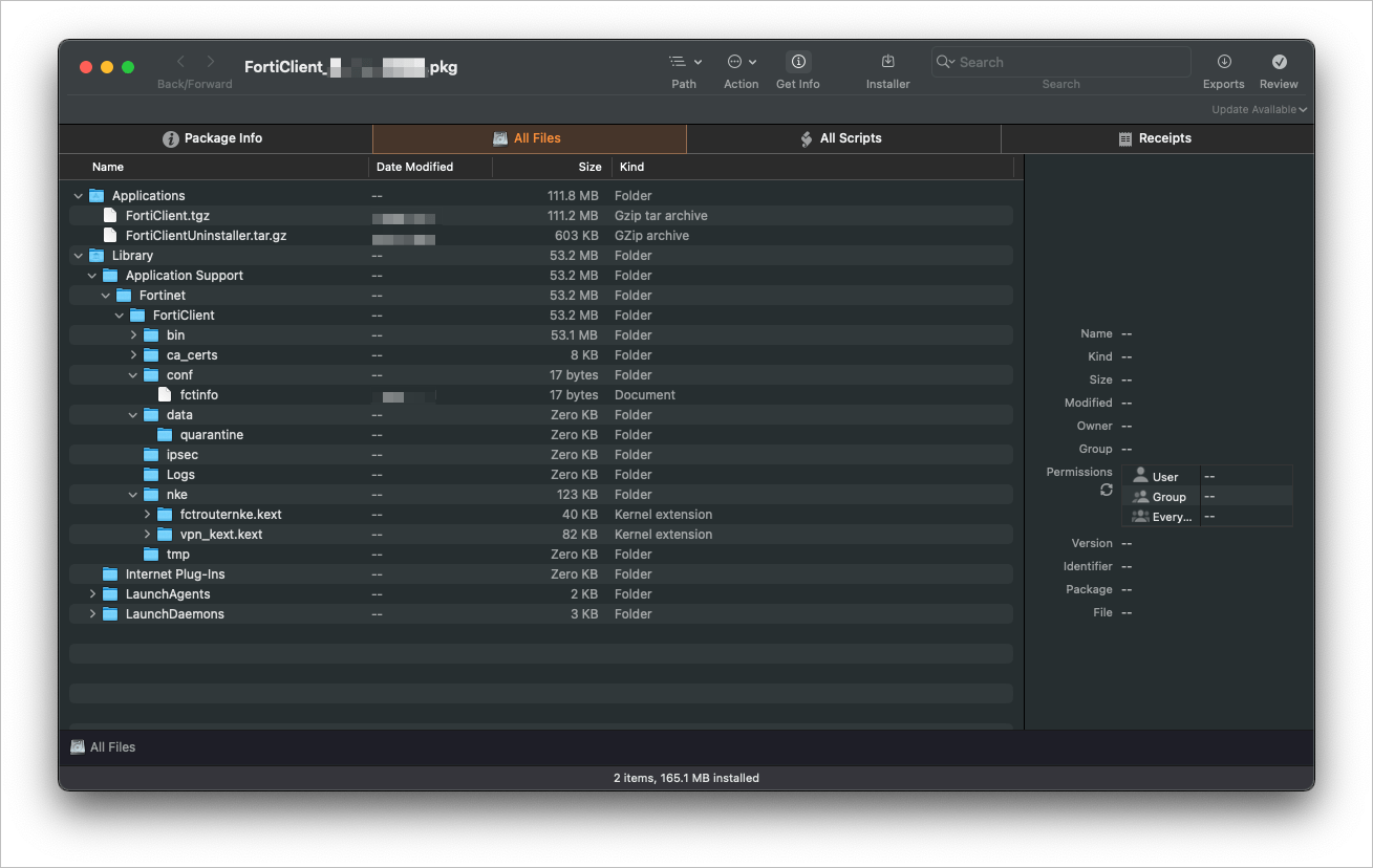 Obtaining the FortiClient Offline Installer for macOS Distribution